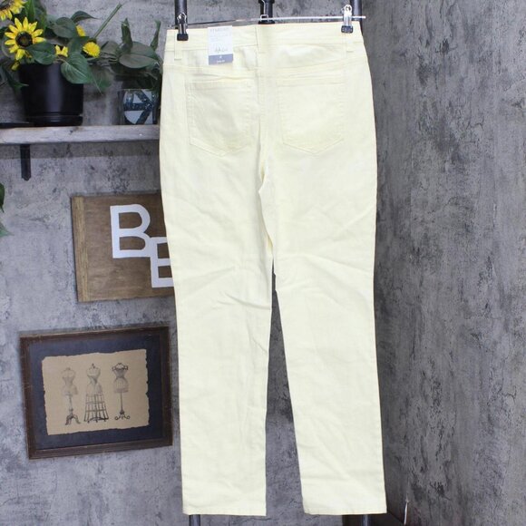 Style & Co Womens Tummy-Control Straight-Leg Fashion Jeans 54719FR819 Yellow 8 - Picture 2 of 9